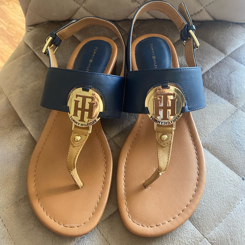 Tommy Hilfiger Manne Wedge Sandals Size 8